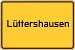 Place name sign Lüttershausen