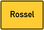 Place name sign Rossel, Siegkreis