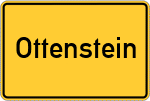 Place name sign Ottenstein, Westfalen