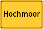Place name sign Hochmoor