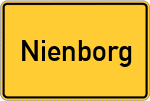 Place name sign Nienborg