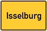Place name sign Isselburg