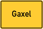 Place name sign Gaxel