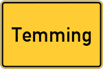 Place name sign Temming