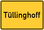 Place name sign Tüllinghoff