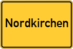 Place name sign Nordkirchen