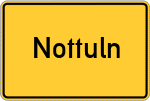 Place name sign Nottuln