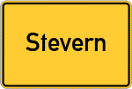 Place name sign Stevern