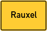 Place name sign Rauxel