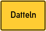 Place name sign Datteln