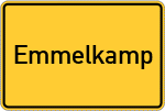 Place name sign Emmelkamp