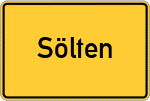 Place name sign Sölten, Westfalen