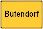 Place name sign Butendorf