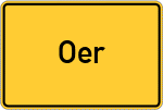 Place name sign Oer