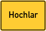 Place name sign Hochlar