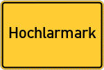 Place name sign Hochlarmark