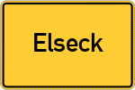 Place name sign Elseck