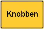 Place name sign Knobben