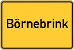 Place name sign Börnebrink
