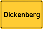Place name sign Dickenberg