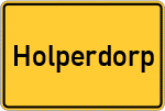 Place name sign Holperdorp