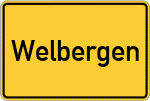 Place name sign Welbergen