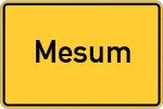 Place name sign Mesum