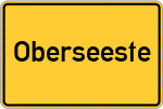Place name sign Oberseeste