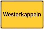 Place name sign Westerkappeln