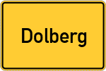 Place name sign Dolberg