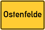 Place name sign Ostenfelde