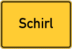 Place name sign Schirl