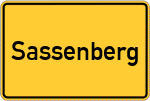 Place name sign Sassenberg