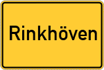 Place name sign Rinkhöven