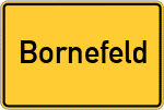 Place name sign Bornefeld