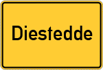 Place name sign Diestedde