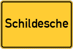 Place name sign Schildesche