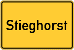 Place name sign Stieghorst