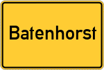 Place name sign Batenhorst