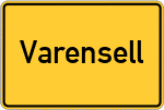 Place name sign Varensell