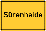Place name sign Sürenheide