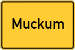 Place name sign Muckum