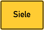 Place name sign Siele, Kreis Herford