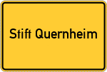 Place name sign Stift Quernheim