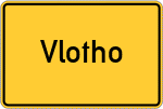 Place name sign Vlotho