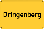 Place name sign Dringenberg