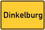 Place name sign Dinkelburg
