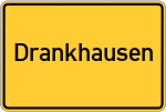 Place name sign Drankhausen