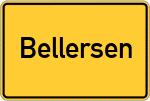 Place name sign Bellersen