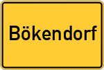Place name sign Bökendorf